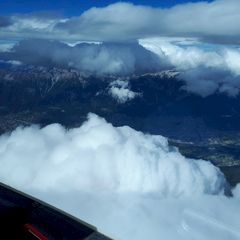 Flugwegposition um 12:54:50: Aufgenommen in der Nähe von Gemeinde Ellbögen, Österreich in 4076 Meter